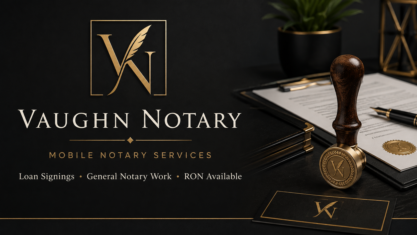 Vaughn Notary — Loan Signings · General Notary Work · RON Available